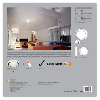 Ledvance - LED prigušiva svetiljka SMART+ MOON LED/24W/230V 3000K-6500K Wi-Fi