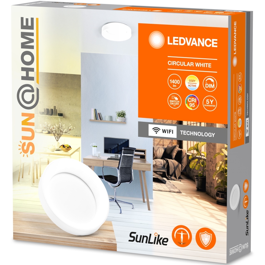 Ledvance-LED prigušiva stropna svetiljka SUN@HOME CIRCULAR LED/18,5W/230V Wi-Fi