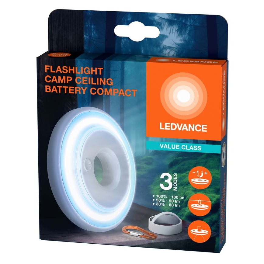 Ledvance - LED prigušiva svetiljka FLASHLIGHT CAMP LED/2,2W/3xAAA