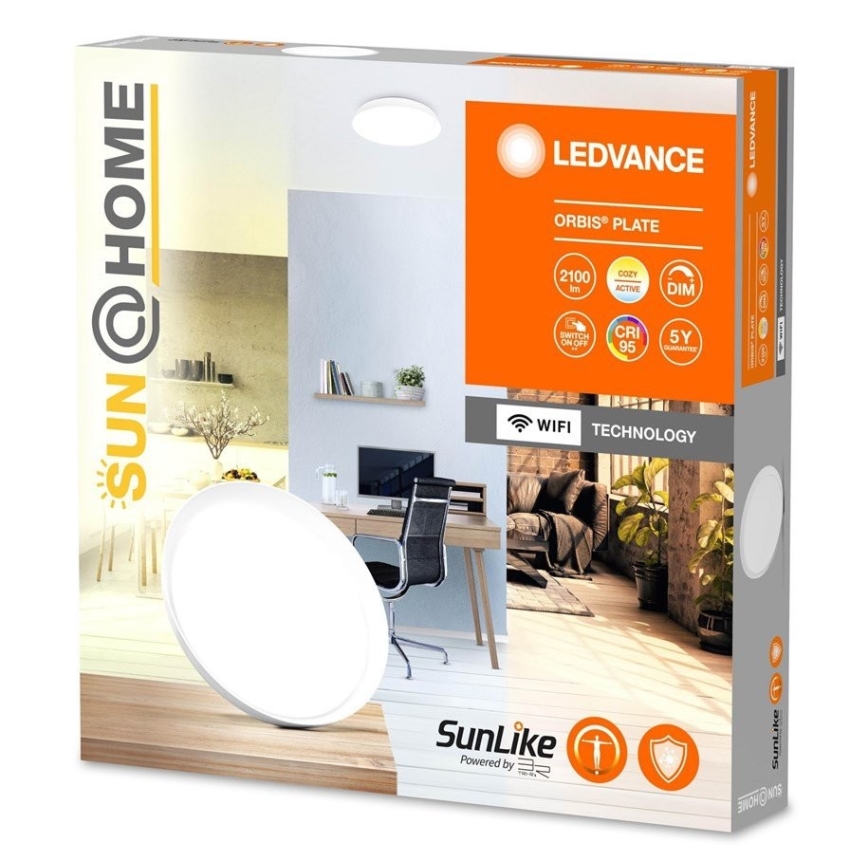 Ledvance - LED prigušiva stropna svetiljka SUN@HOME ORBIS LED/26W/230V 2200-5000K CRI 95 Wi-Fi
