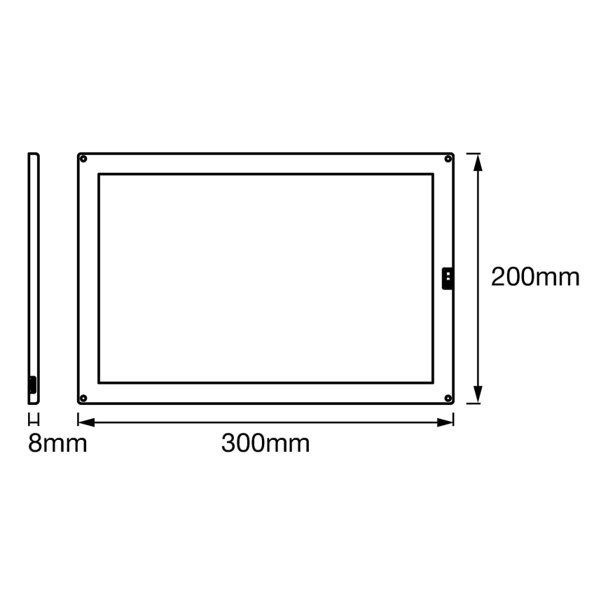 Ledvance - LED prigušiva svetlo za montažu ispod ormara sa senzorom CABINET LED/8W/230V 3000K