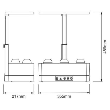 Ledvance - LED prigušiva unutrašnja lampa za biljke GARDEN KIT LED/24W/230V