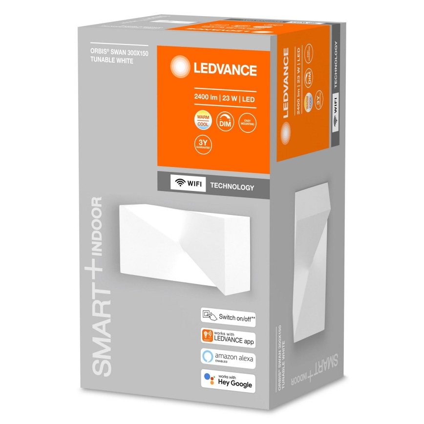 Ledvance - LED prigušiva zidno svetlo SMART+ SWAN LED/23W/230V 3000-6500K Wi-Fi