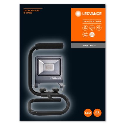Ledvance - LED reflektor sa držačem S-STAND LED/20W/230V IP65