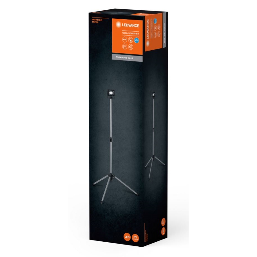 Ledvance - LED spoljašnji reflektor sa držačem WORKLIGHT TRIPOD LED/10W/230V 6500K IP65