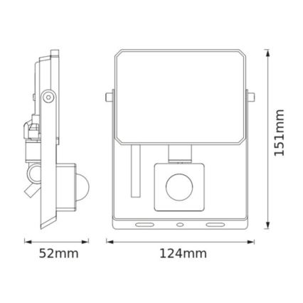 Ledvance - LED reflektor sa senzorom pokreta i sumraka FLOODLIGHT LED/20W/230V 3000K IP65