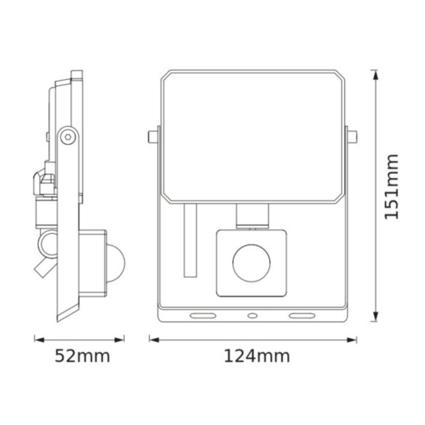 Ledvance - LED reflektor sa senzorom pokreta i sumraka FLOODLIGHT LED/20W/230V 3000K IP65