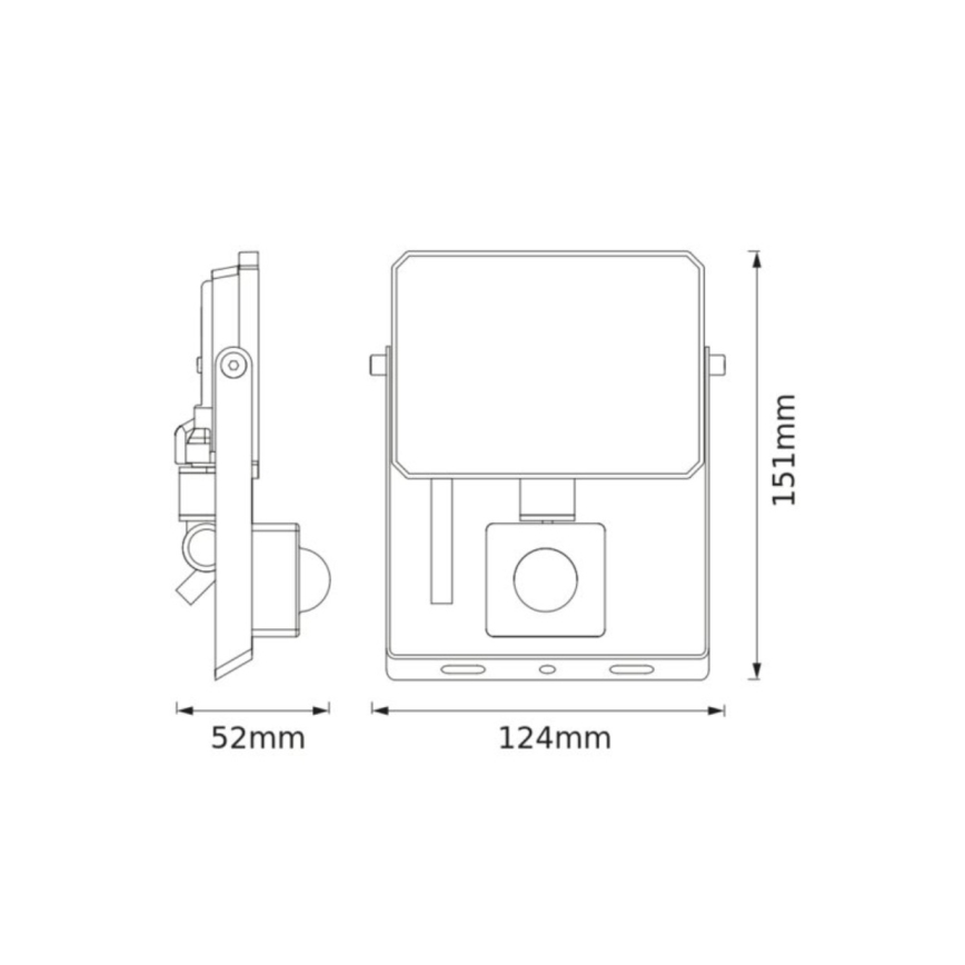 Ledvance - LED reflektor sa senzorom pokreta i sumraka FLOODLIGHT LED/20W/230V 4000K IP65