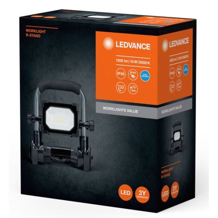 Ledvance - LED spoljni reflektor WORKLIGHT R-STAND LED/10W/230V 6500K IP65