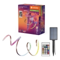 Ledvance - LED RGB prigušiva solarna traka FLEX MAGIC 3m LED/1,2W/3,7V 2000 mAh IP44 + daljinski upravljač