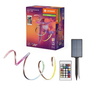 Ledvance - LED RGB prigušiva solarna traka FLEX MAGIC 3m LED/1,2W/5V IP44 + daljinski upravljač