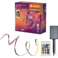 Ledvance - LED RGB Prigušiva solarna traka FLEX MAGIC 5m LED/1,6W/3,7V 2000 mAh IP44 + daljinski upravljač