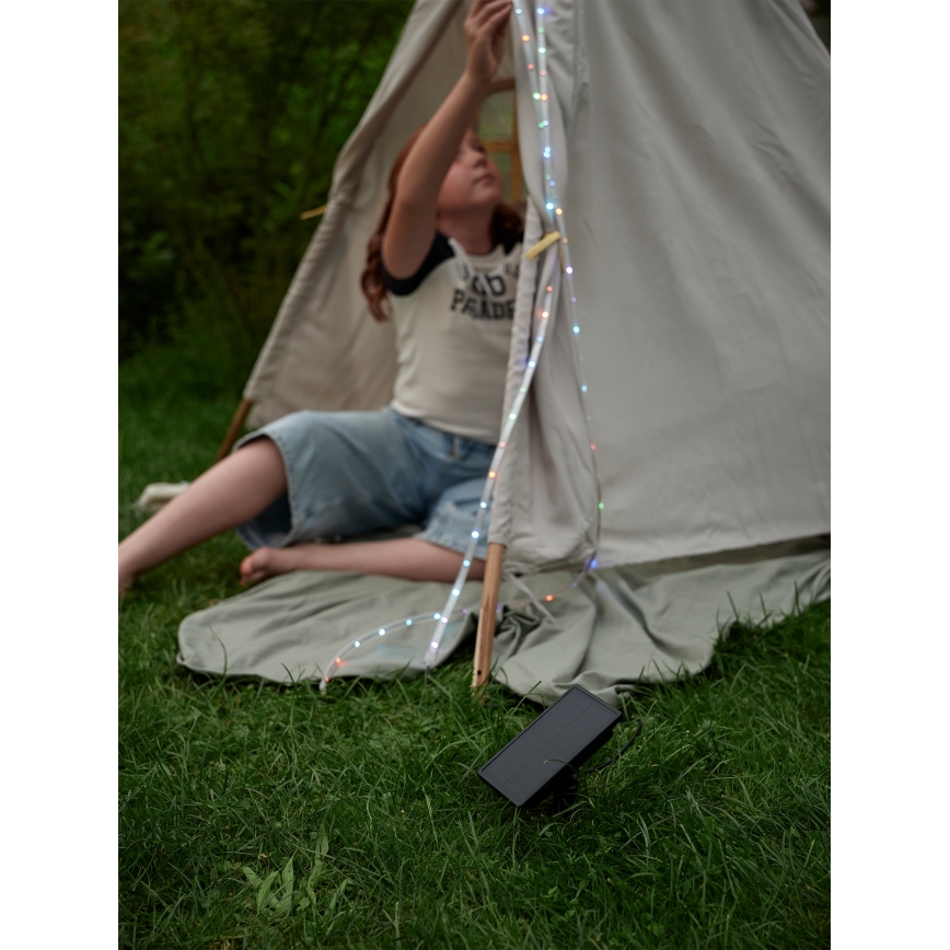 Ledvance - LED RGB prigušiva solarna traka FLEX MAGIC 5m LED/1,6W/5V + daljinski upravljač