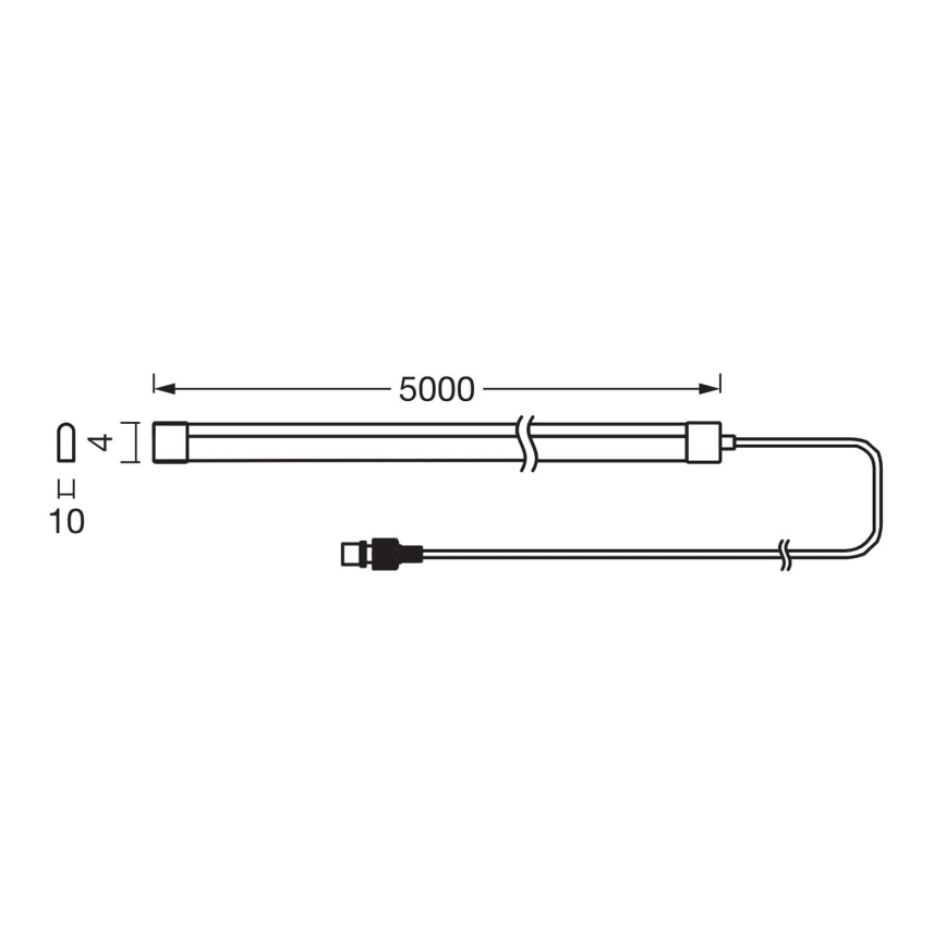 Ledvance - LED RGB prigušiva solarna traka FLEX MAGIC 5m LED/1,6W/5V + daljinski upravljač