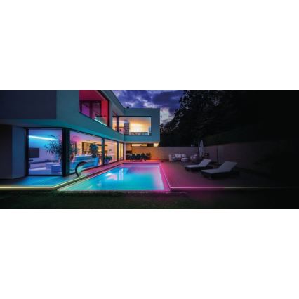 Ledvance - LED RGB prigušiva spoljašnja traka FLEX 5m LED/23W/230V IP44 + daljinski upravljač