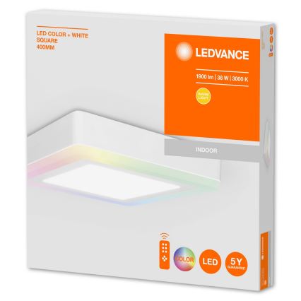 Ledvance - LED RGB prigušiva stropna svetiljka LED/38W/230V + daljinski upravljač