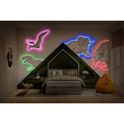 Ledvance - LED RGB prigušiva traka FLEX 5m LED/10W/230V + daljinski upravljač