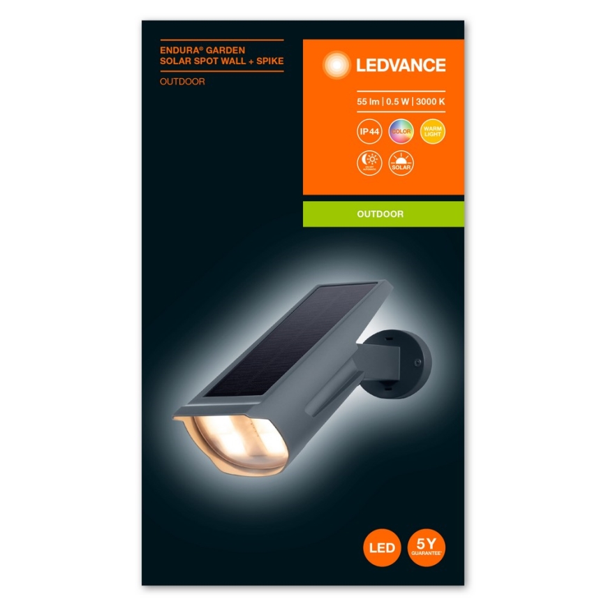 Ledvance - LED RGB solarna lampa ENDURA LED/0,5W/3,6V 1200 mAh IP44