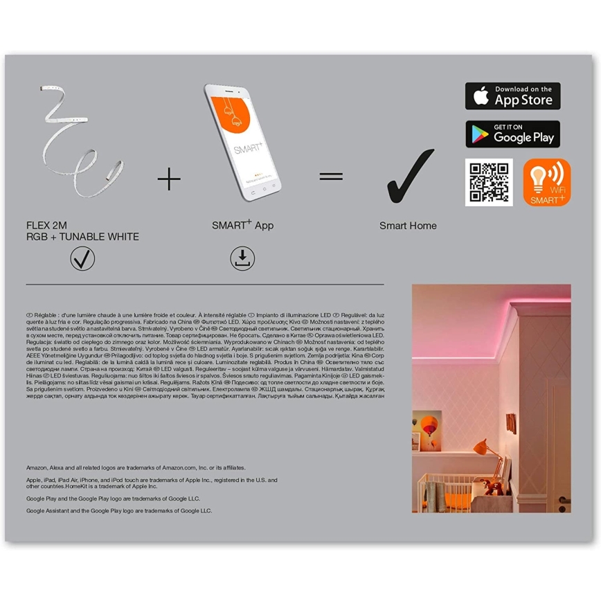 Ledvance - LED RGB+TW prigušiva traka SMART+ FLEX 2m LED/8,5W/230V Wi-Fi