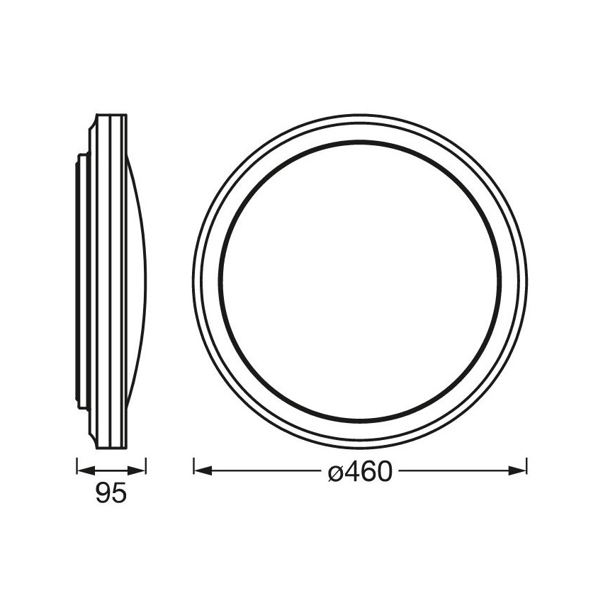 Ledvance - LED RGBW prigušiva stropna svetiljka SMART+ CIRCLE LED/28W/230V 3000-6500K Wi-Fi