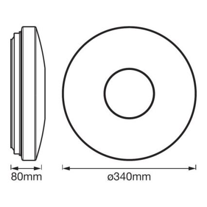 Ledvance - LED RGBW prigušiva svetiljka SMART+ KITE LED/18W/230V 3000K-6500K Wi-Fi
