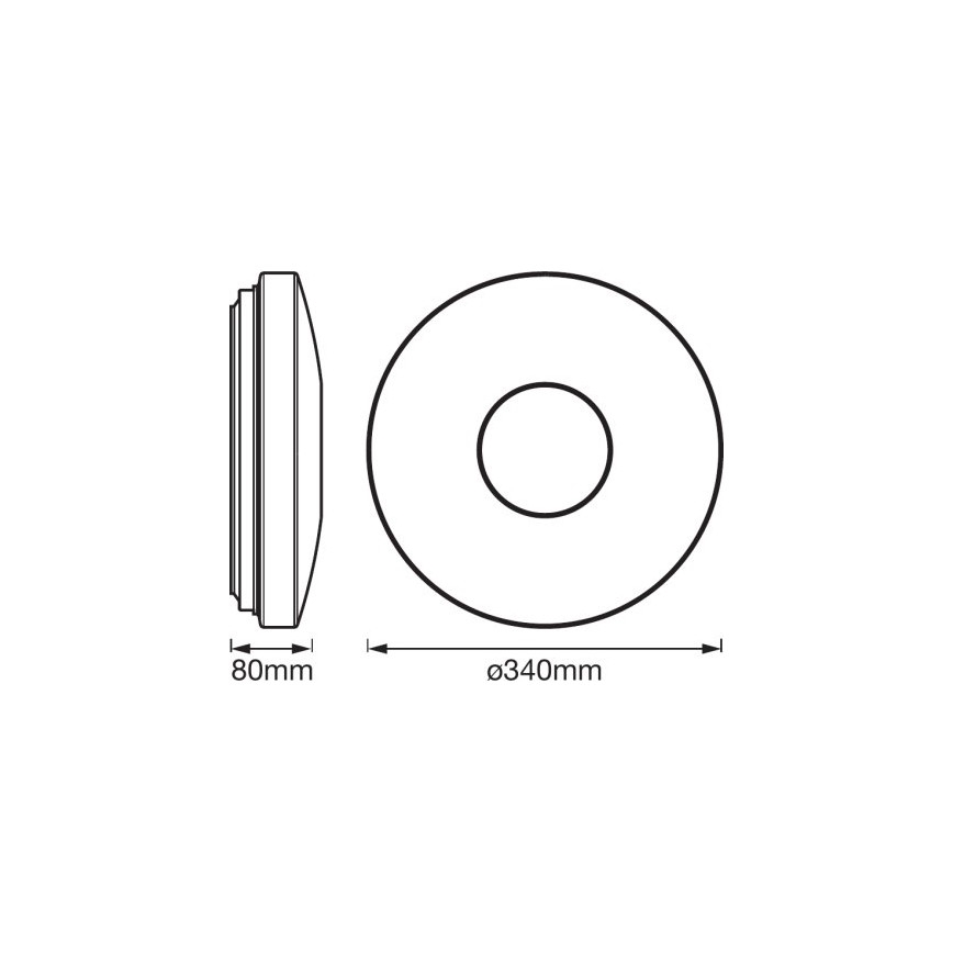 Ledvance - LED RGBW prigušiva svetiljka SMART+ KITE LED/18W/230V 3000K-6500K Wi-Fi