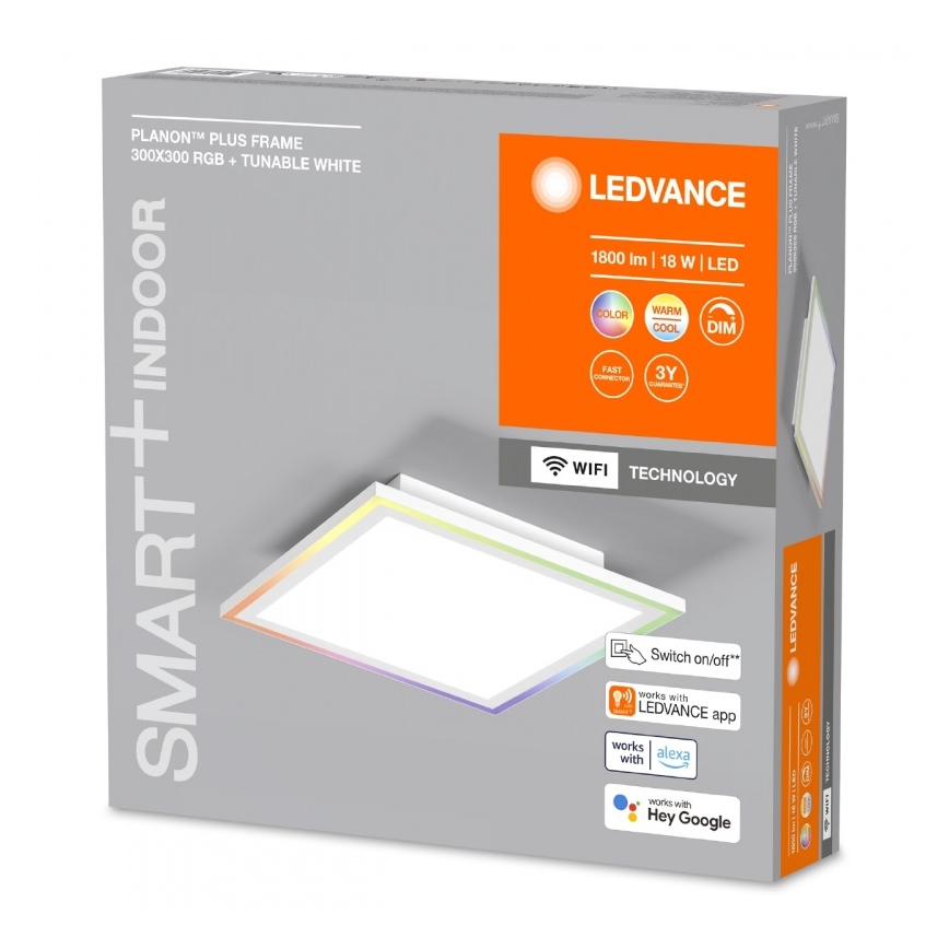 Ledvance - LED RGBW prigušiva plafonska svetiljka SMART+ PLANON LED/18W/230V 2700-6500K Wi-Fi