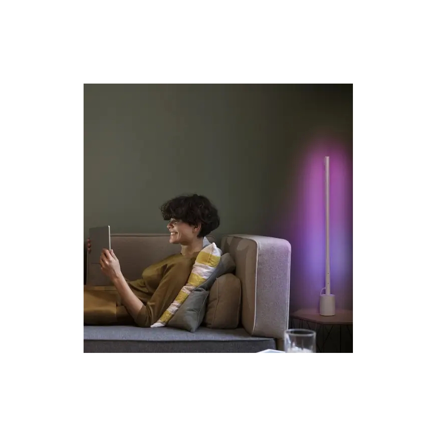 Ledvance - LED RGBW prigušiva podna lampa SMART+ FLOOR LED/8W/230V 2700-6500 Wi-Fi bela + daljinski upravljač