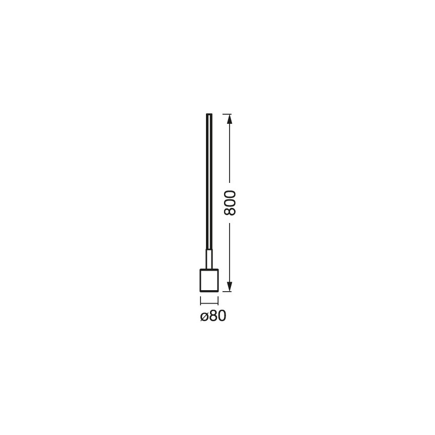 Ledvance - LED RGBW prigušiva podna lampa SMART+ FLOOR LED/8W/230V 2700-6500 Wi-Fi bela + daljinski upravljač