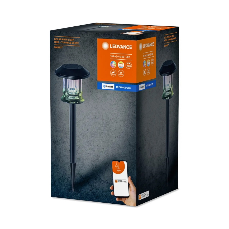 Ledvance - LED RGBW prigušiva solarna lampa SMART+ SOLAR LED/0,12W/3,2V 3000-6500K IP44