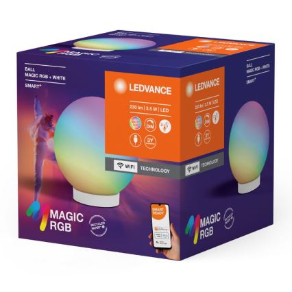 Ledvance - LED RGBW prigušiva stona lampa SMART+ MAGIC LED/3,5W/5V 2200-6500K Wi-Fi