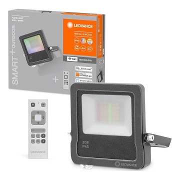 Ledvance - LED RGBW reflektor FLOODLIGHT LED/20W/230V 3000K IP65 Wi‑Fi + daljinski upravljač