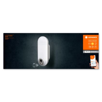 Ledvance - LED RGBW prigušiva spoljašnje zidno svetlo sa senzorom i kamerom SMART+ LED/15W/230V Wi-Fi IP44
