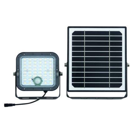 Ledvance - LED prigušiva solarni reflektor sa senzorom pokreta i sumraka FLOOD SPLIT LED/10W/3,2V 5000 mAh IP65 + daljinski upravljač
