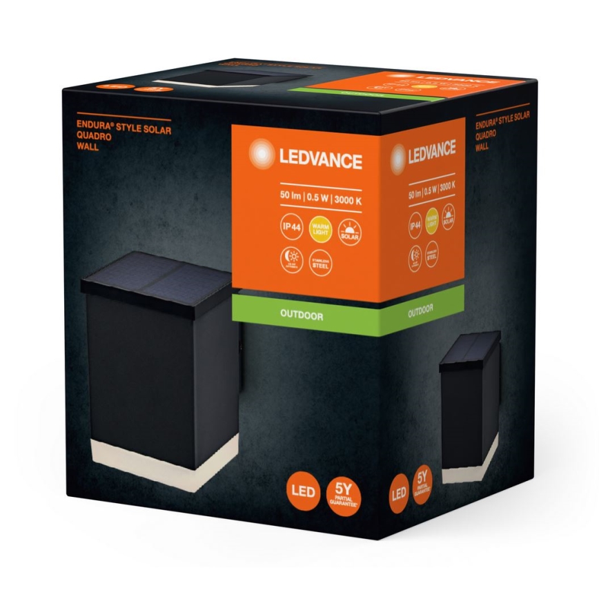 Ledvance - LED solarno zidno svetlo ENDURA STYLE SOLAR LED/0,5W/2,4V 1200 mAh IP44