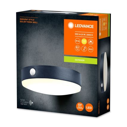 Ledvance - LED solarno zidno svetlo sa senzorom pokreta i sumraka ENDURA STYLE LED/6W/3,7V 1420 mAh IP44