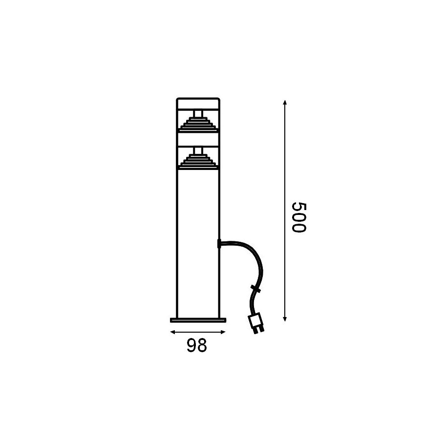 Ledvance - LED spoljna lampa ENDURA HYBRID ORION DOUBLE LED/4W/12V IP44