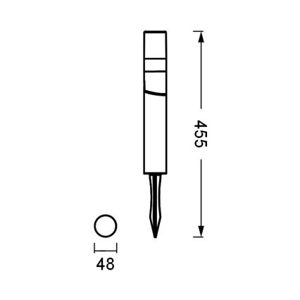 Ledvance - LED spoljašnja lampa ENDURA HYBRID ROTA SPIKE LED/1W/12V IP44