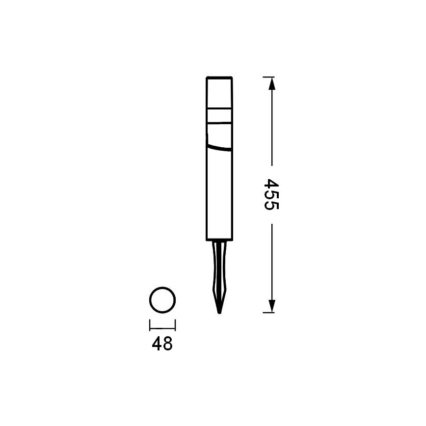 Ledvance - LED spoljašnja lampa ENDURA HYBRID ROTA SPIKE LED/1W/12V IP44
