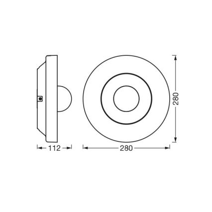 Ledvance - LED prigušiva spoljašnja svetiljka sa senzorom i kamerom SMART+ LED/22W/230V IP44 Wi-Fi