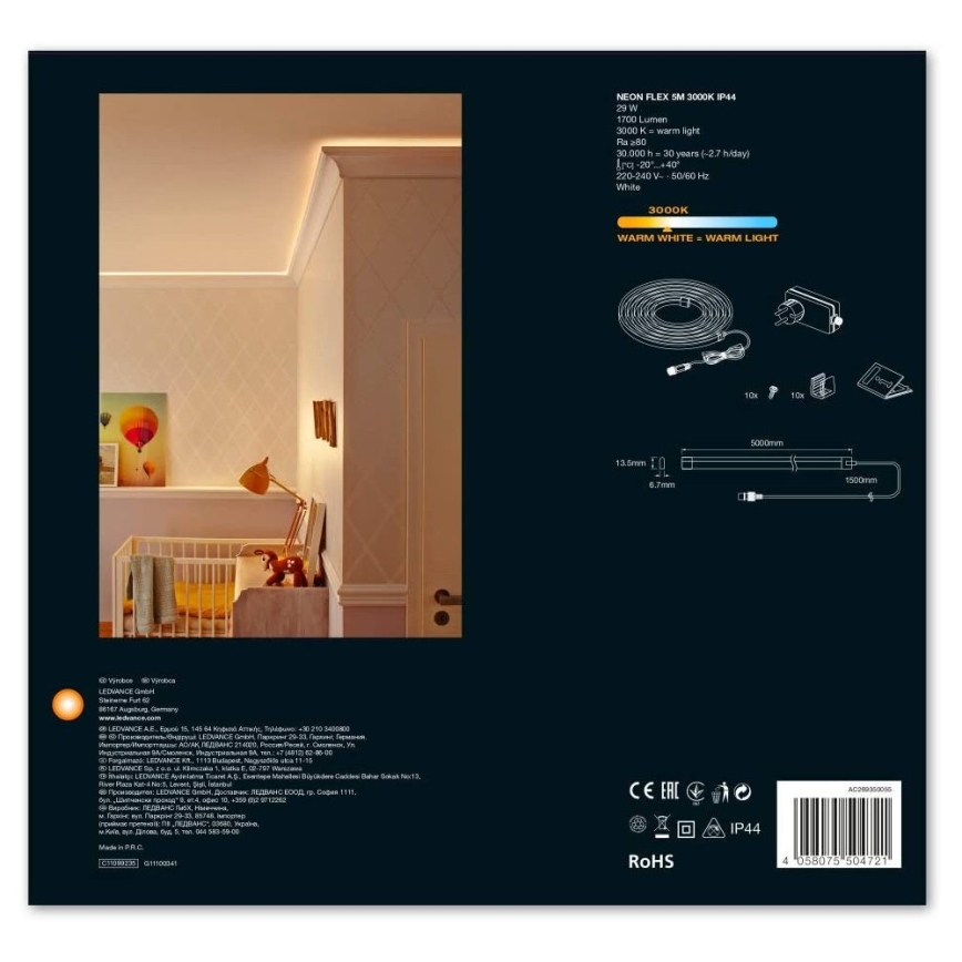 Ledvance - LED spoljašnja traka FLEX 5m LED/29W/230V IP44