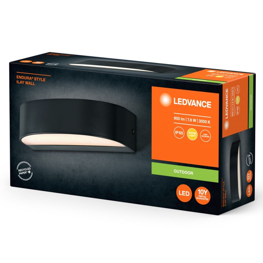 Ledvance - LED spoljašnja zidna svetiljka ENDURA STYLE ILAY 2xLED/3,8W/230V IP65