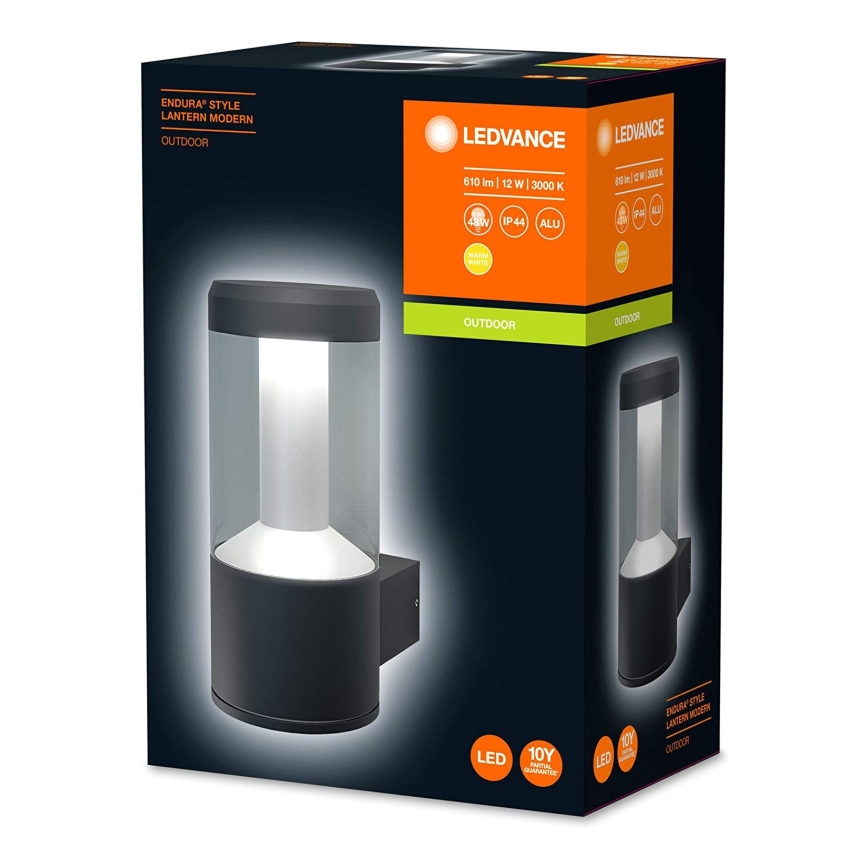 Ledvance - LED spoljašnja zidna svetiljka LANTERN 1xLED/12W/230V IP44