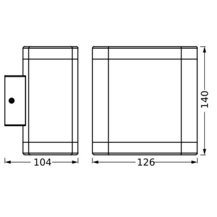 Ledvance - LED spoljašnje zidno svetlo ENDURA STYLE DALLAS LED/9W/230V IP44