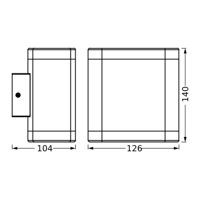 Ledvance - LED spoljašnje zidno svetlo ENDURA STYLE DALLAS LED/9W/230V IP44