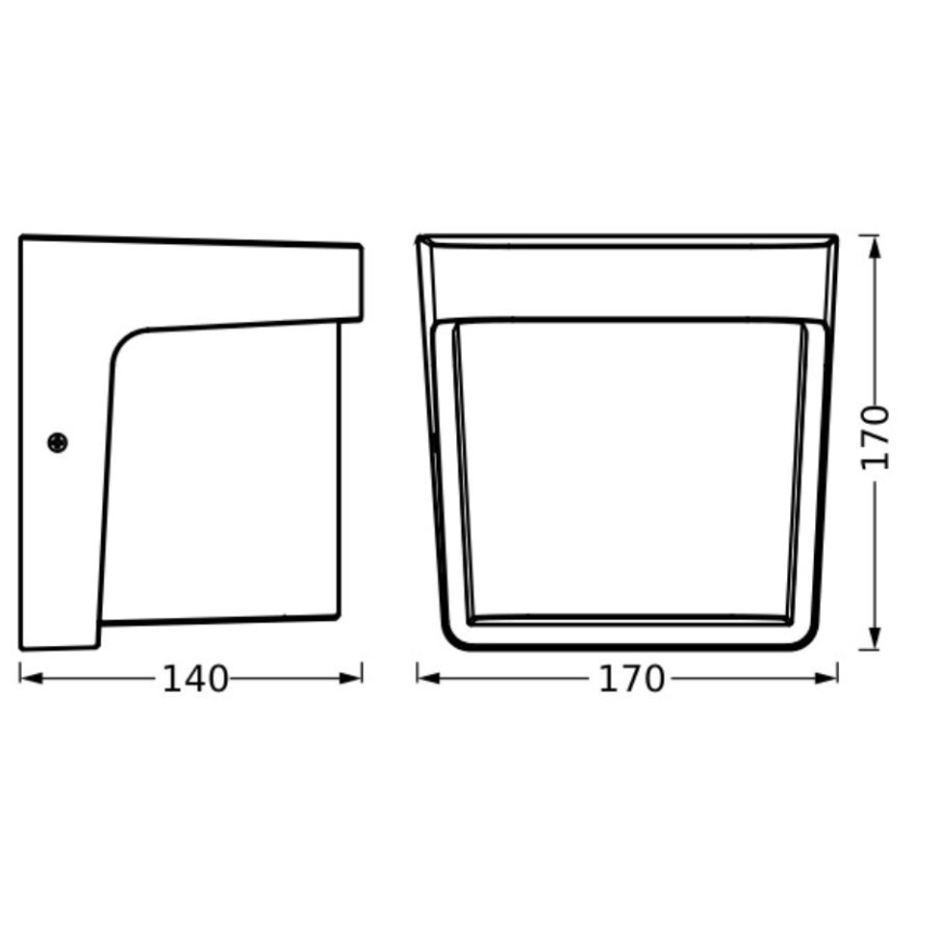 Ledvance - LED spoljašnje zidno svetlo ENDURA STYLE IHSAN LED/11W/230V IP65