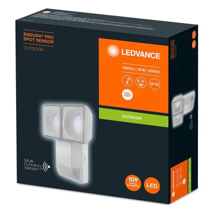 Ledvance - LED spoljašnje zidno svetlo sa senzorom SPOT 2xLED/8W/230V IP55