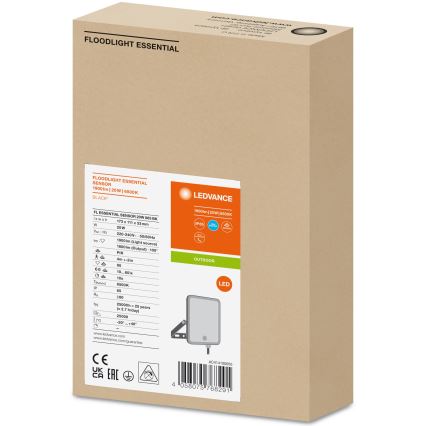 Ledvance - LED spoljašnji reflektor sa senzorom FLOODLIGHT LED/20W/230V 6500K IP65