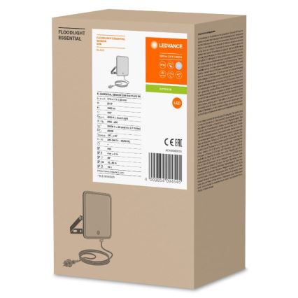 Ledvance - LED spoljašnji zidni reflektor sa senzorom FLOODLIGHT LED/20W/230V IP65
