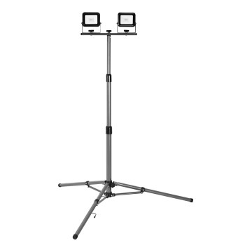Ledvance - LED spoljašnji reflektor sa stativom WORKLIGHT TRIPOD 2xLED/10W/230V 6500K IP65